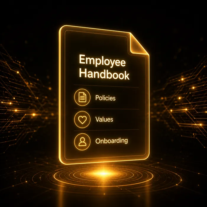 AI Employee Handbook Studio app preview