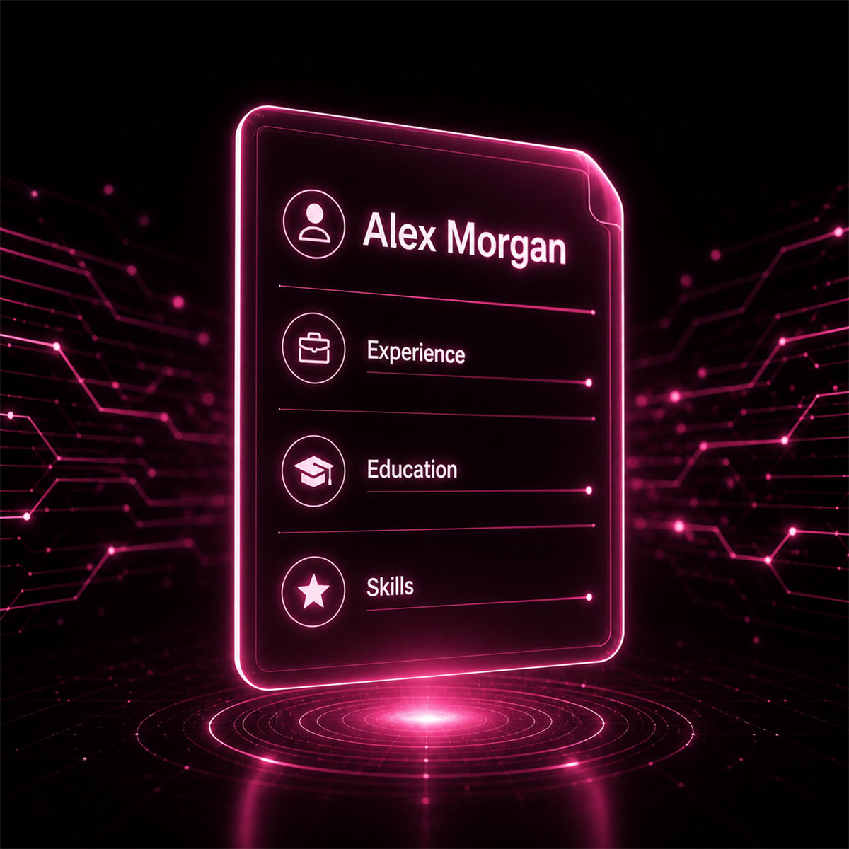 AI Resume & Cover Letter Studio premium visual